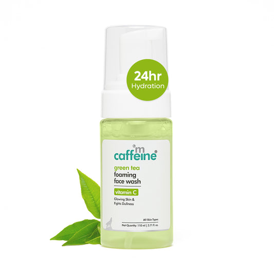 mCaffeine Green Tea Foaming Face Wash with Vitamin C