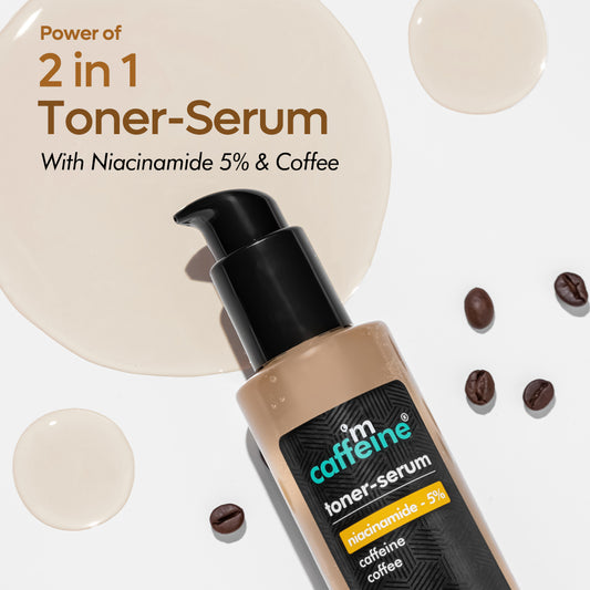 mCaffeine 5% Niacinamide 2in1 Toner-Serum with Coffee for Pore Tightening | Fades Blemishes