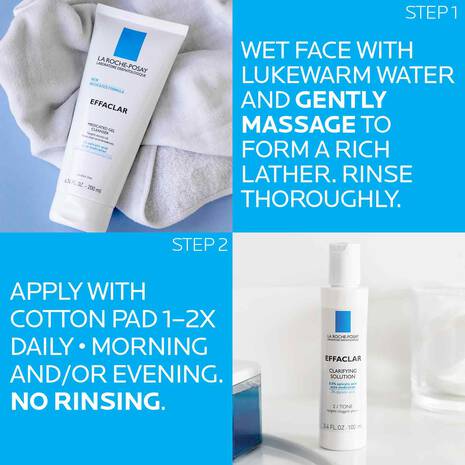 EFFACLAR ACNE TREATMENT SYSTEM - 3-STEP ACNE TREATMENT SYSTEM