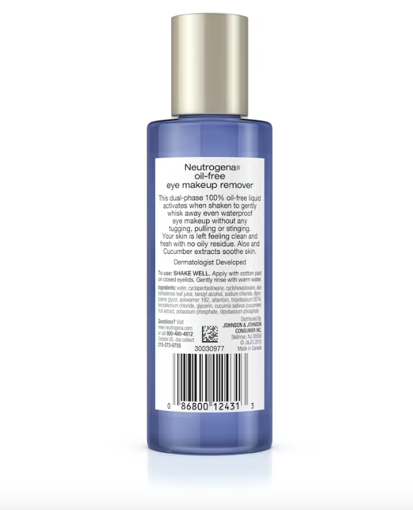 Gentle Oil-Free Liquid Eye Makeup Remover for Waterproof Mascara