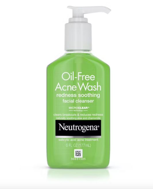 Oil-Free Acne Wash Redness Soothing Facial Cleanser