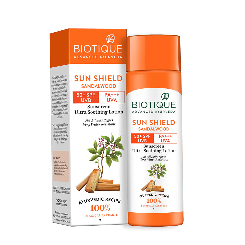 Sun Shield Sandalwood 50+Spf Suncreen Lotion