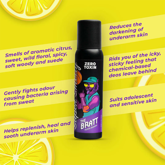 Bratt Zero Toxin Natural Long Lasting Deodorant Spray