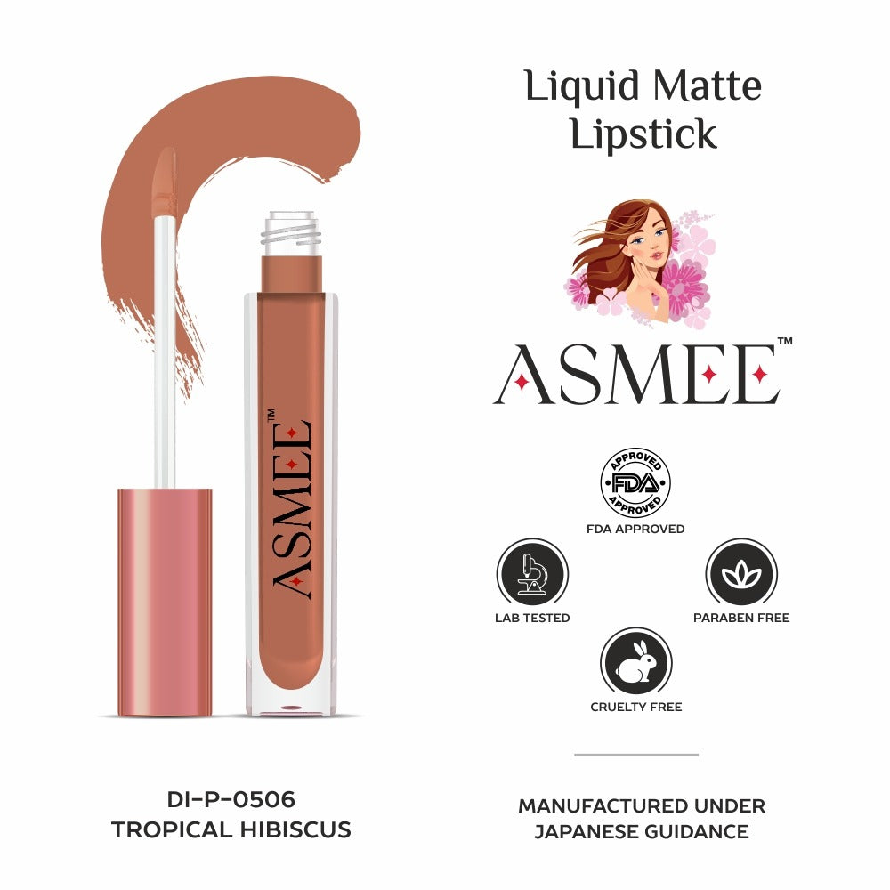 Brown liquid matte lipstick