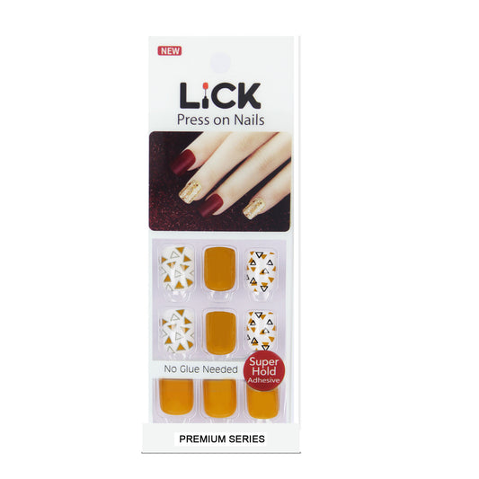 Lick nail burnt yellow