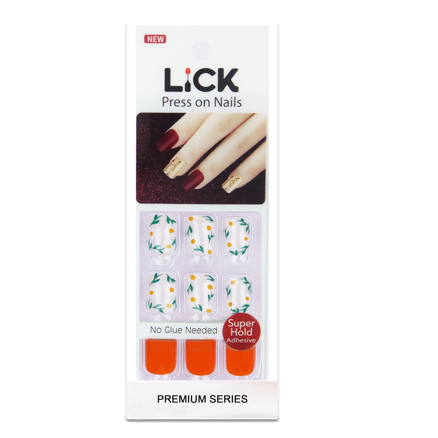 Lick Nail Orange Glossy