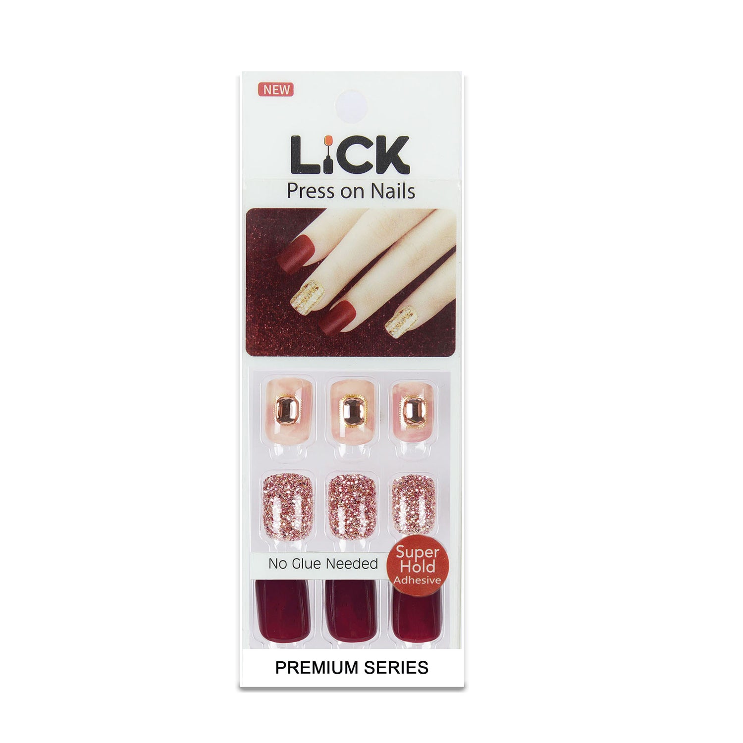 Lick Nails Maroon