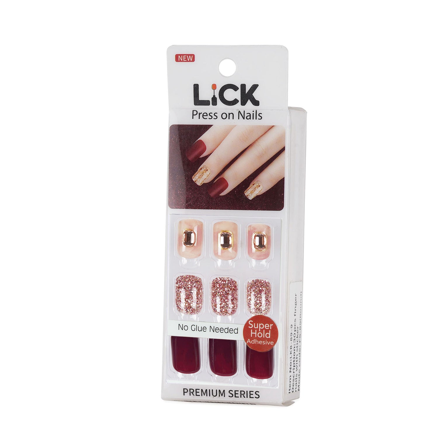 Lick Nails Maroon