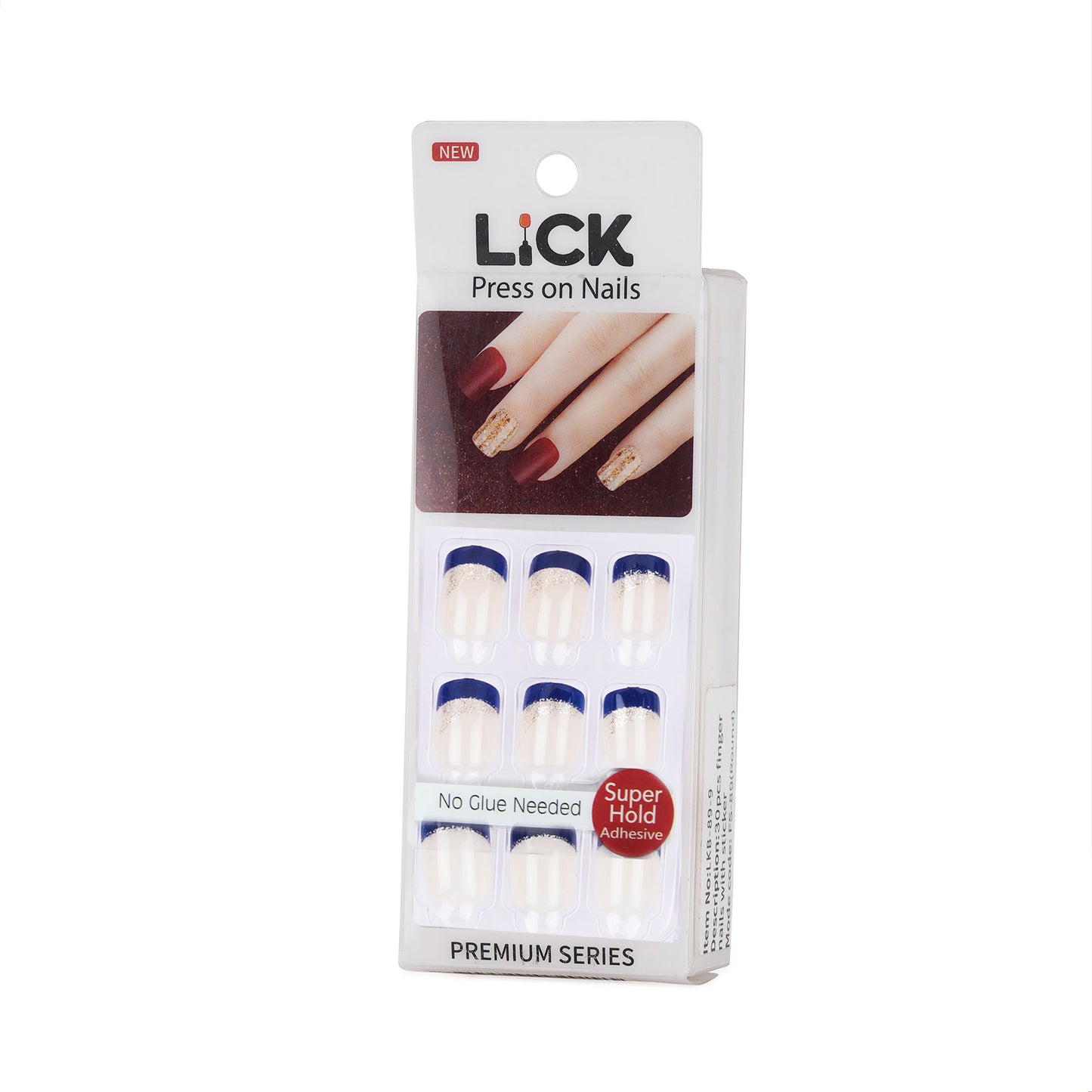 Lick Nail Blue French