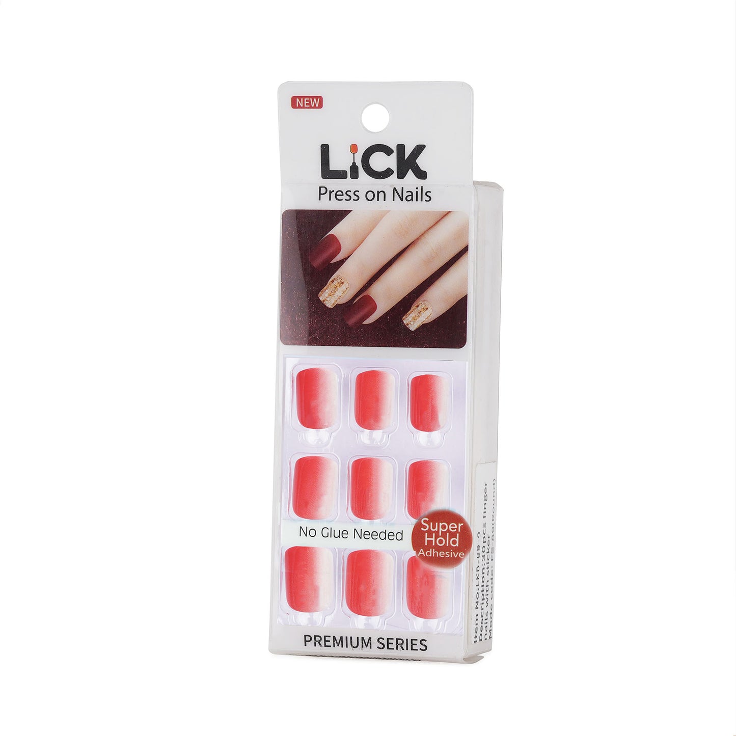 Lick Nail Coral Pink