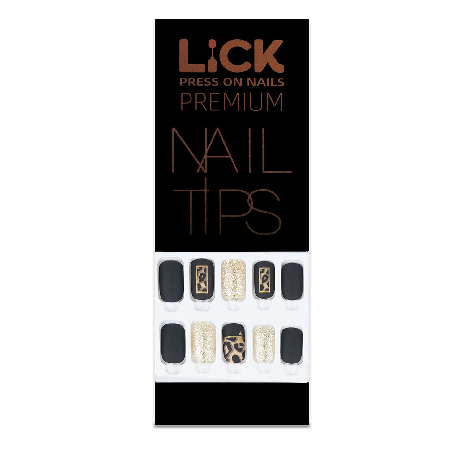 Lick Nail Black White