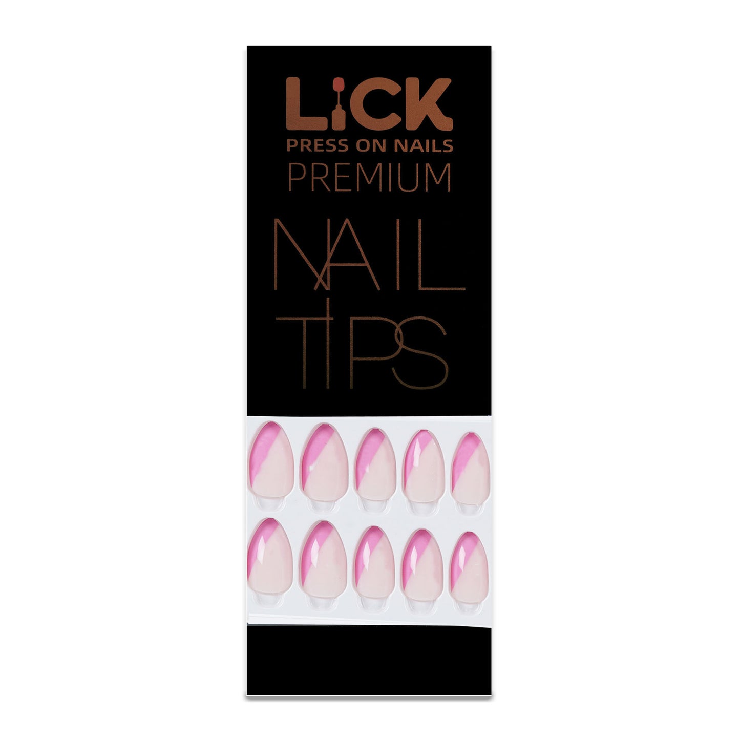 Lick Nail french tips pink