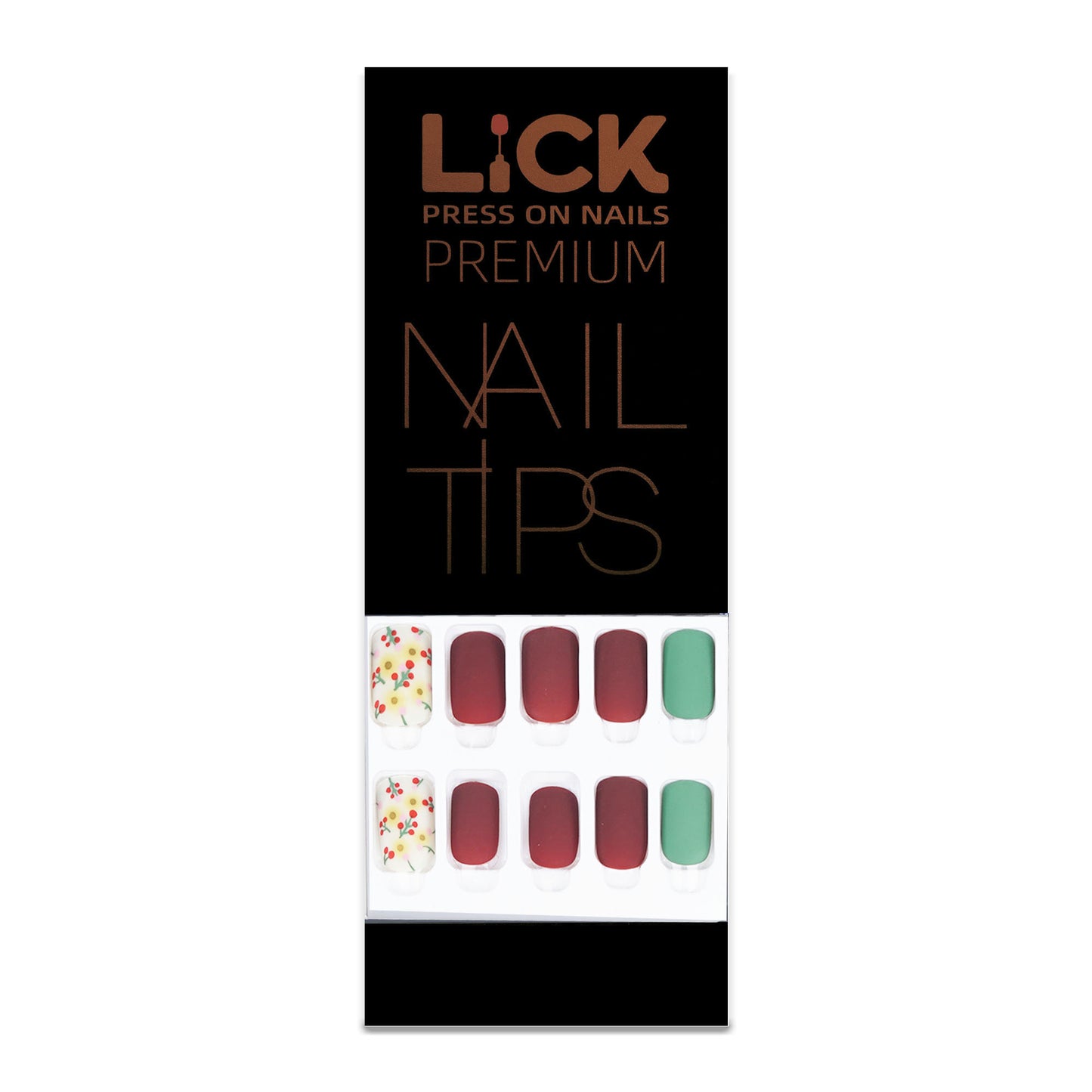 Lick Nail bright red