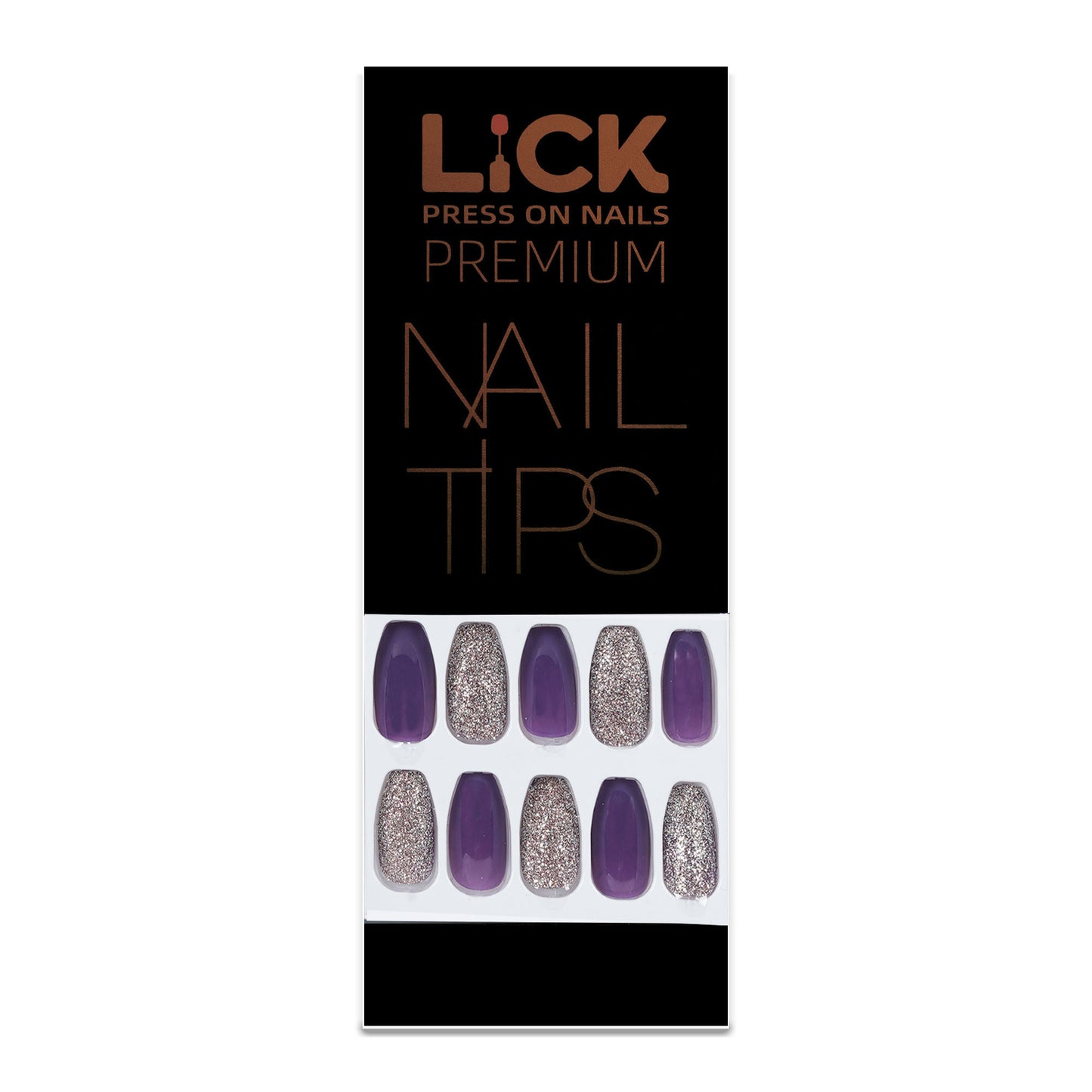 Lick Nail Dark Purple ombre