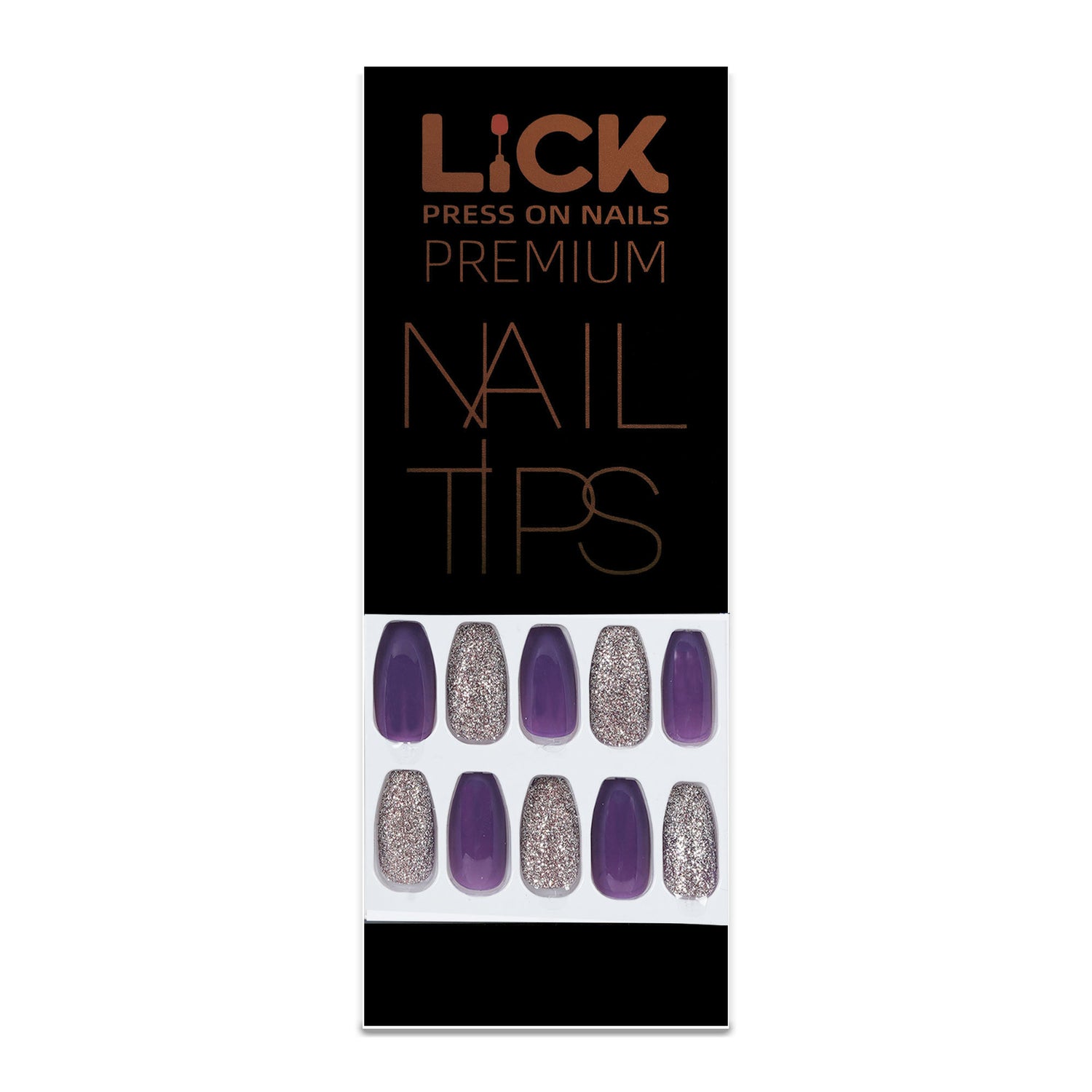 Lick Nail Dark Purple ombre