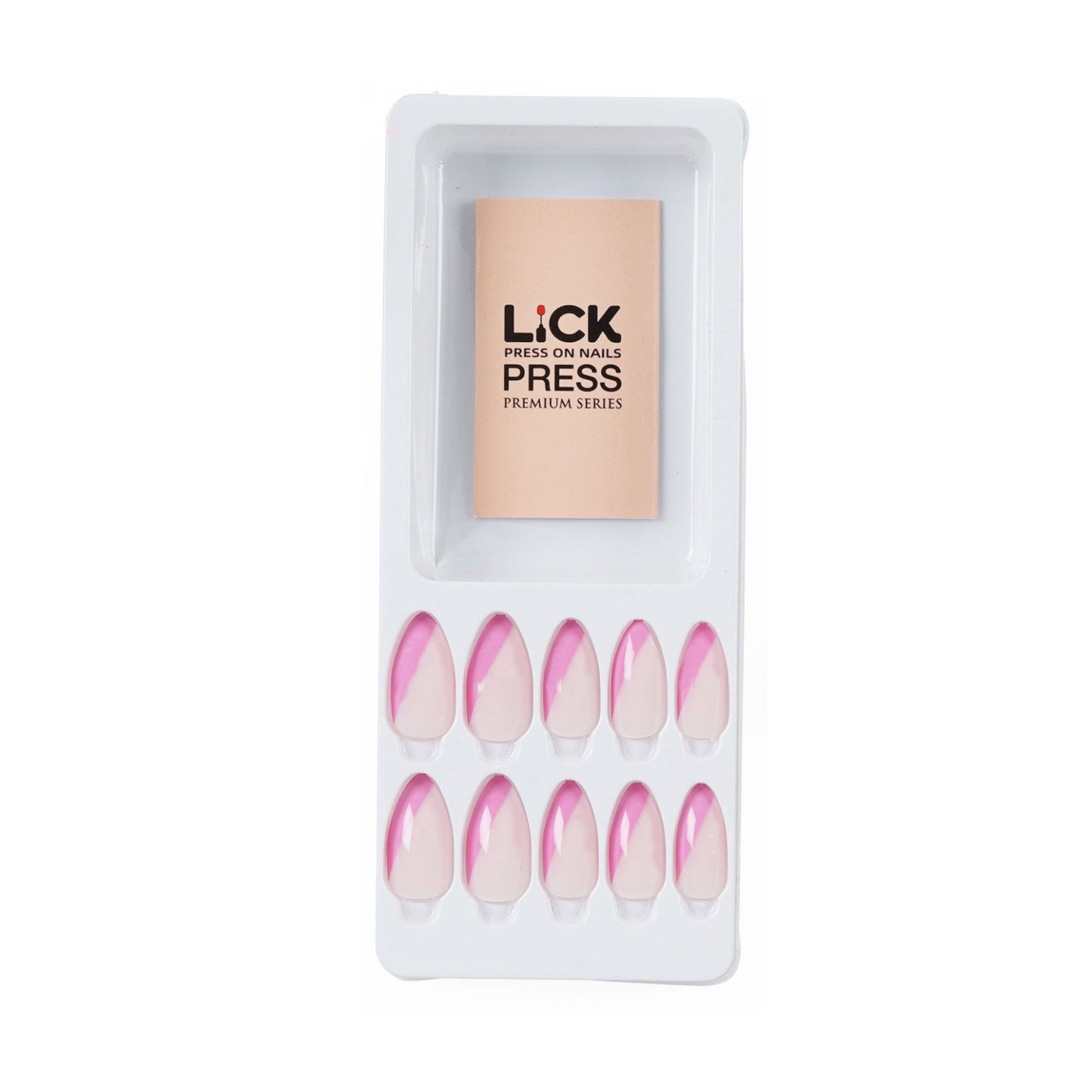 Lick Nail french tips pink