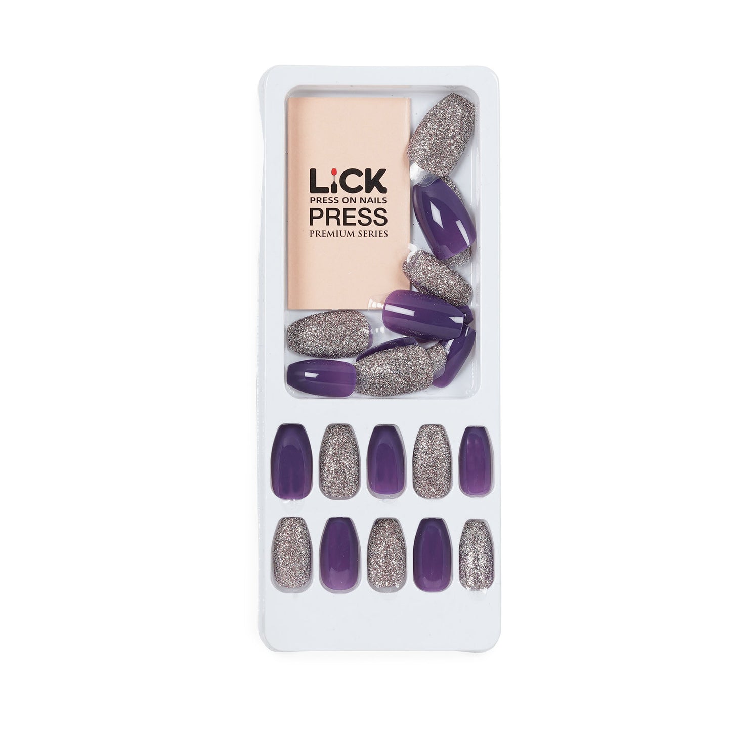 Lick Nail Dark Purple ombre