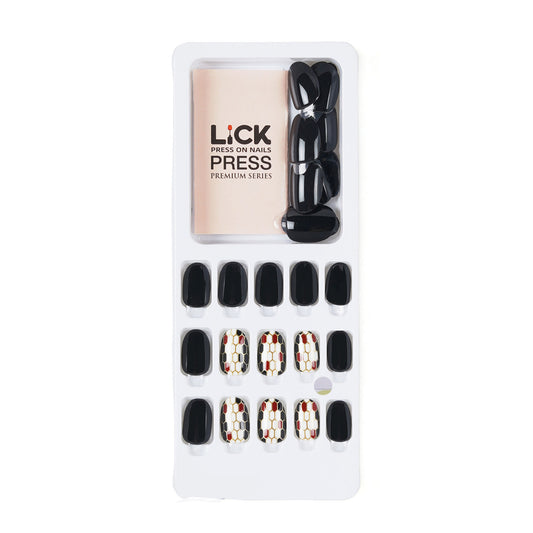 Lick Nail Black and gold