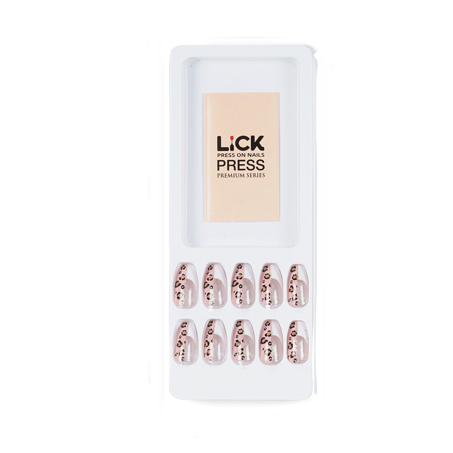 Lick nail animal print manicure