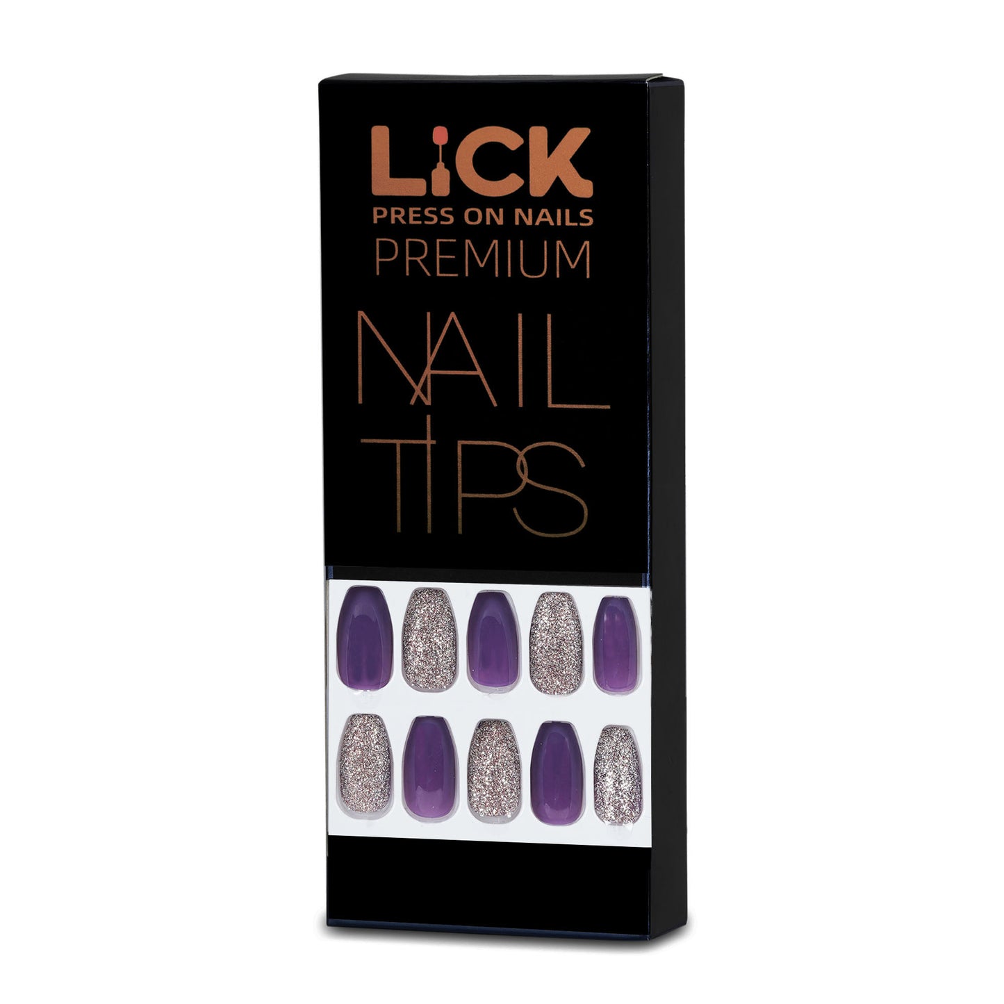 Lick Nail Dark Purple ombre