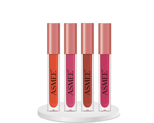 Asmee Combo - 4 Liquid Lipstick