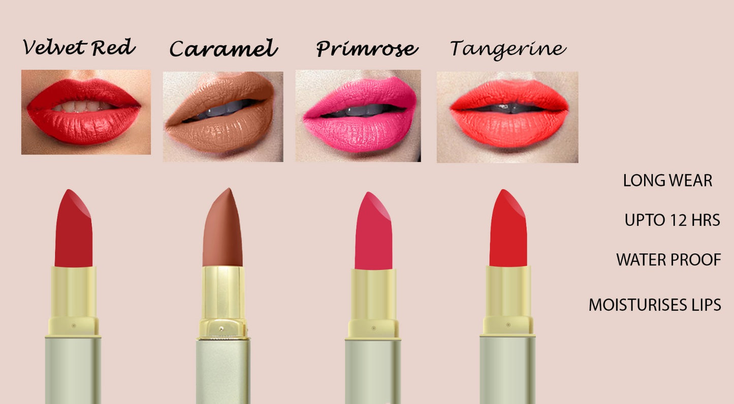 Asmee Combo of 4 Lipsticks