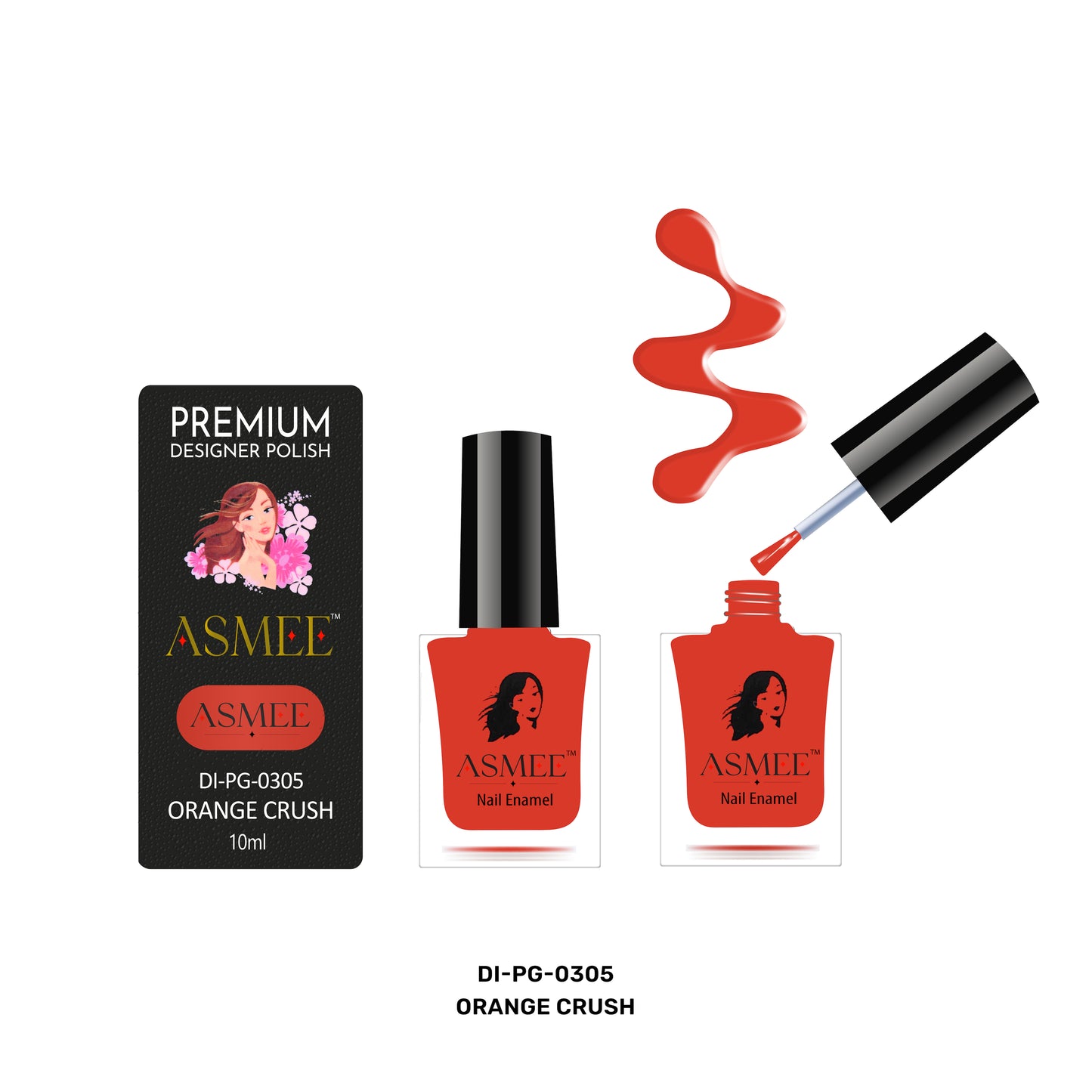 Asmee Combo of 5 Premium Gel Nail Polish